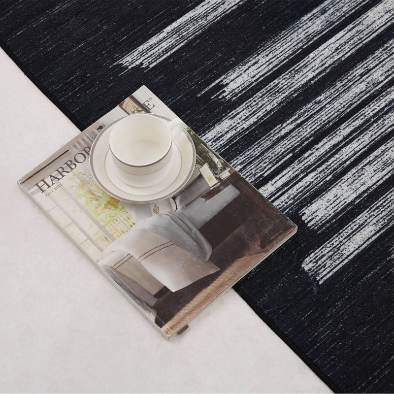 Modern Area Rug Living Room Striped Rugs for Bedroom Non Slip Throw Rugs Washable Area Rug Stain Resistant Carpet for Department Nursery Dining Room