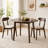 Extendable Round Folding Dining Table for 2-4 People