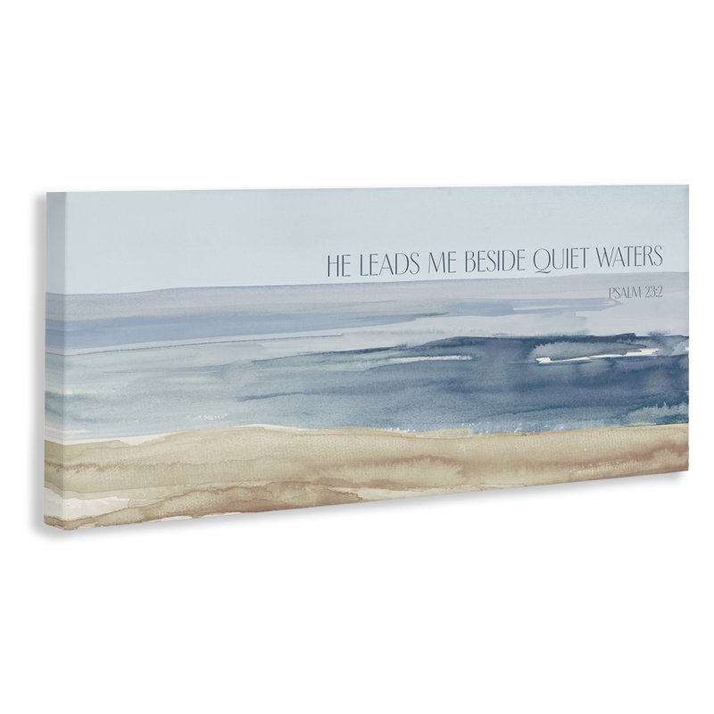 «He plombs me Quiet Waters», conception par Lanie Loreth, H 17 po x l 40 po