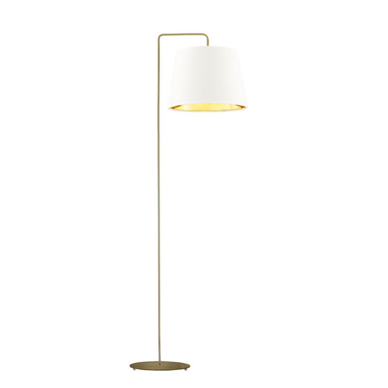 Ronja 156 H cm Task Floor Lamp, White, Gold