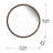 28" Round Wood Mirror