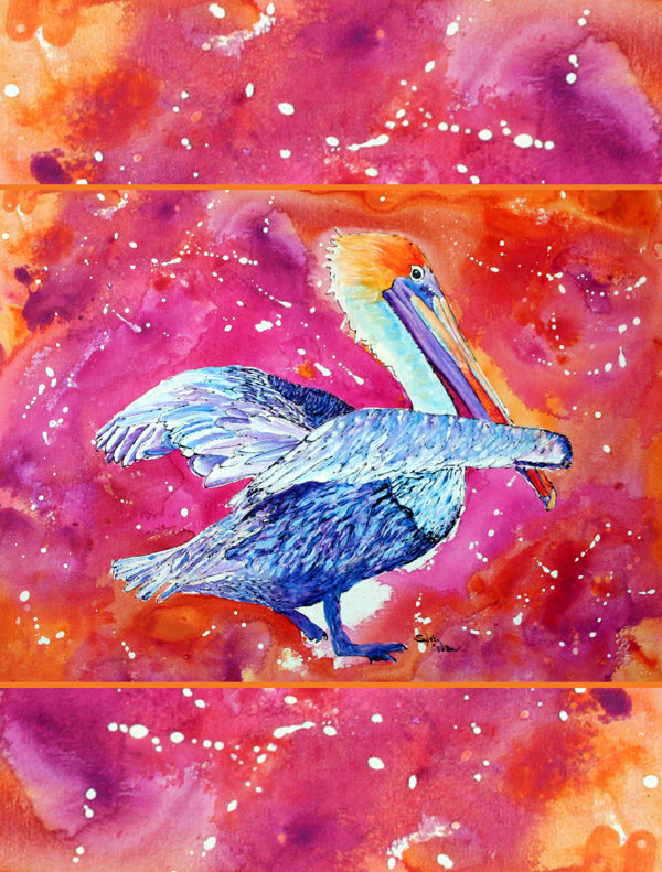Drapeau de jardin à 2 côtés pelican