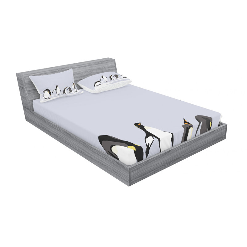 Microfiber Sheet Set, Queen Sheet Set with Fitted Sheet
