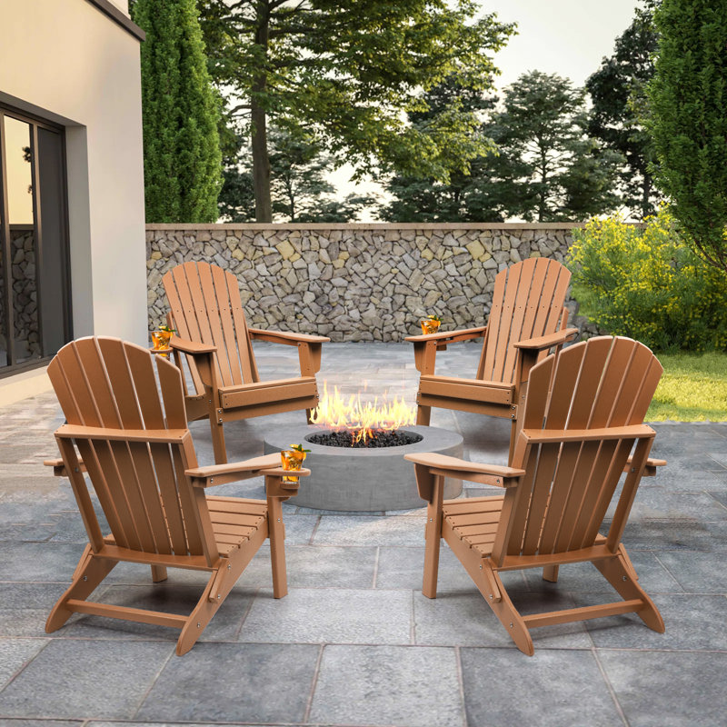 Chaise Adirondack pliante Azur, Brun