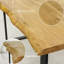 Hailie Oak Solid Wood Top Metal Base Dining Table-1554519522-1554519525