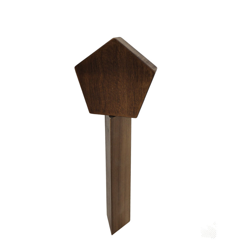 Pentagon Top with Triangle Handle Wood Beer Tap Handle Header Keg Handle Faucet Pub Draft Marker