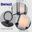 Lanterne solaire extérieure H14 pouces avec bougie à DEL scintillante Lanterne décorative en métal noir avec verre suspendu ou lanterne de table pour patio