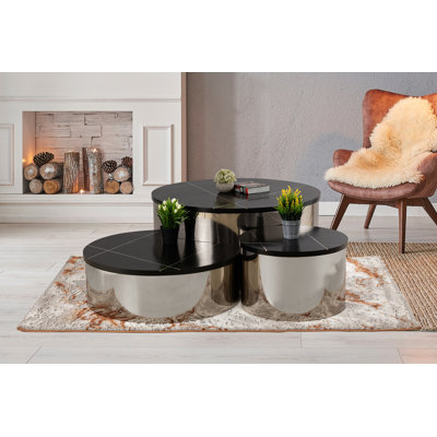 Solid Wood Top Coffee Table