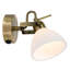 Wellingborough Contemporary and Chic Wall Spot Light with Switch and Glass Shade-860804736