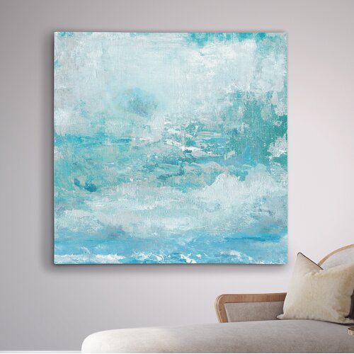 Wrought Studio Aqua Skies - Painting Print & Reviews | Wayfair