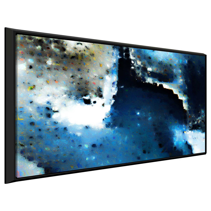" Proverbs 18:10 A Strong Tower ", Black Floater Frame, 31.5" H x 51.5" W x 2" D