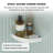 SMC Corner Shower Shelf Waterproof Bathroom Corner Shelf with Glossy Finish, Easy Installation