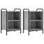 40 cm W Galvanised Steel Bedside Table-715373995