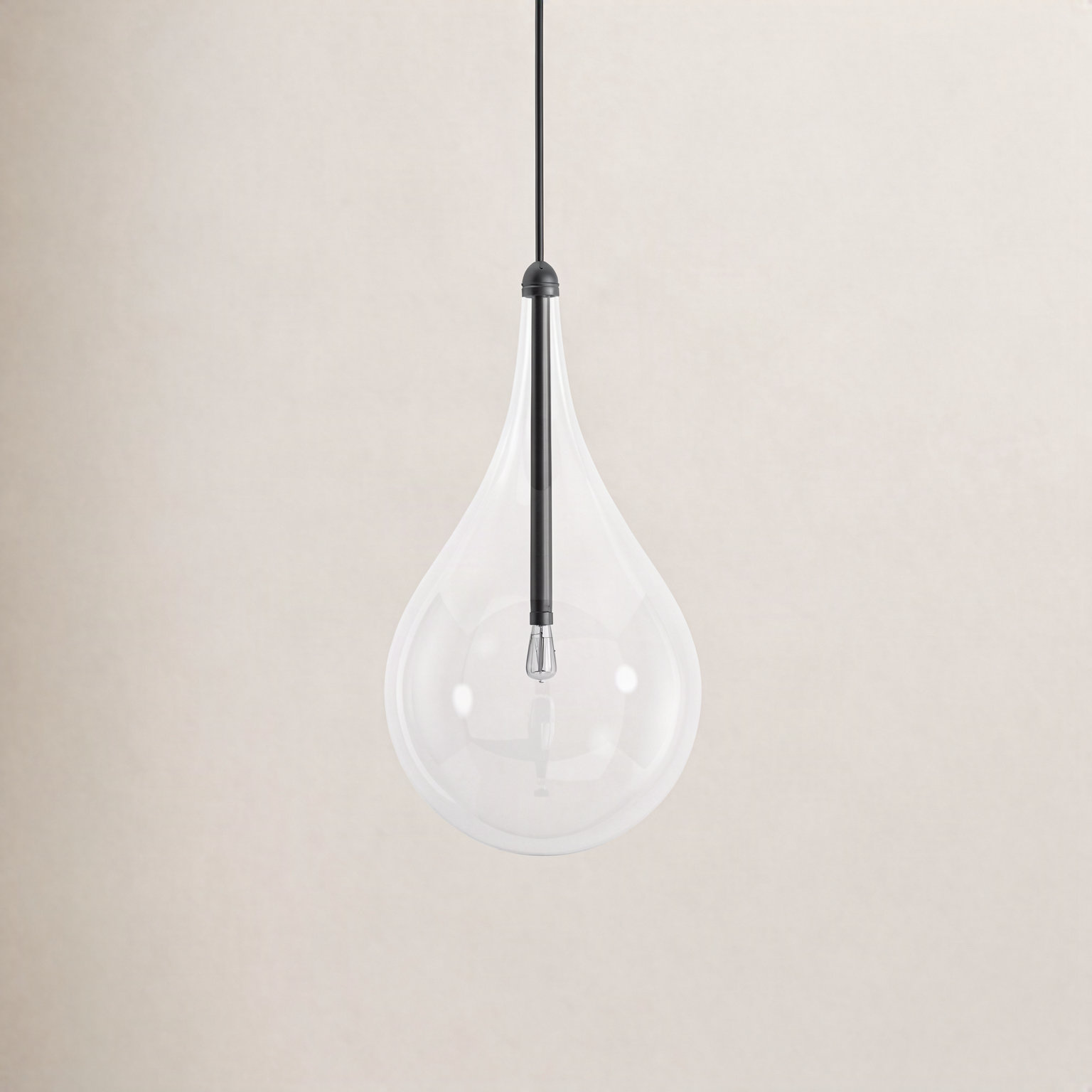 Deva Dimmable Teardrop Single Light Pendant