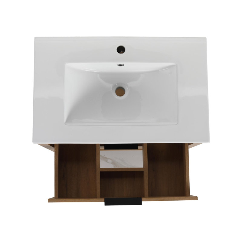 Meuble-lavabo 30 po avec lavabo, Blanc
