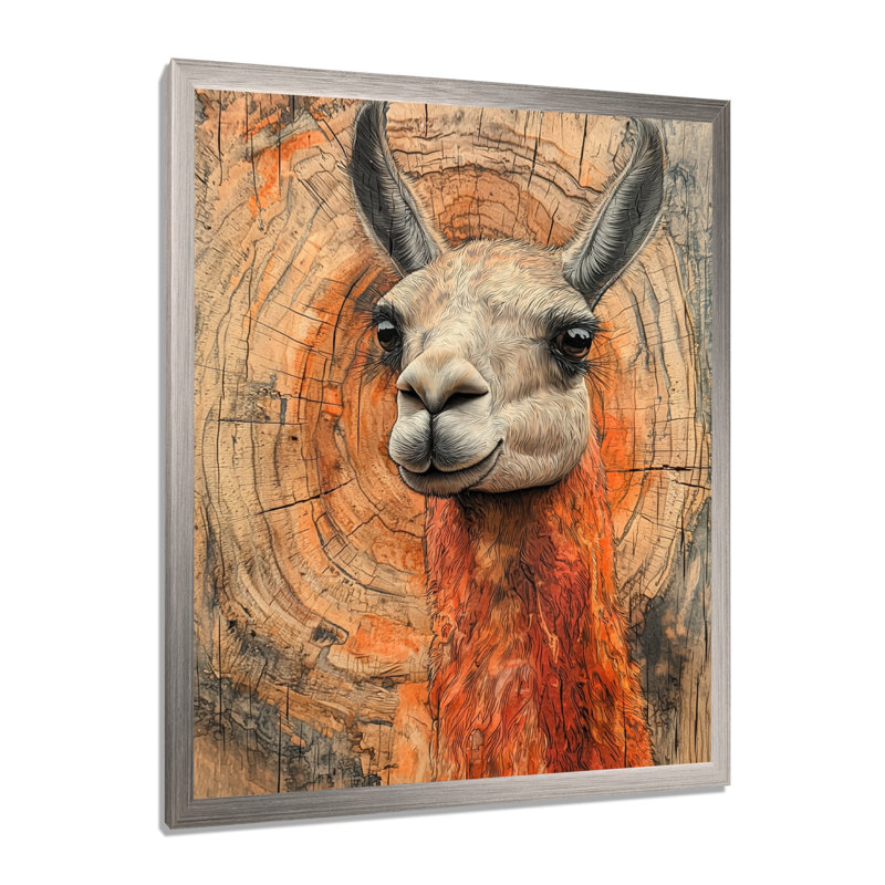 Gillison - animaux, art mural sur toile, 44" H x 34" W, Reproduction encadrée d'une seule photo, Silver