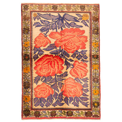 Teimani Blue Rug 4'0" x 5'11"