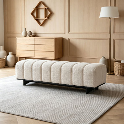 Indoor Dining Bench,with Rubber Wood Legs