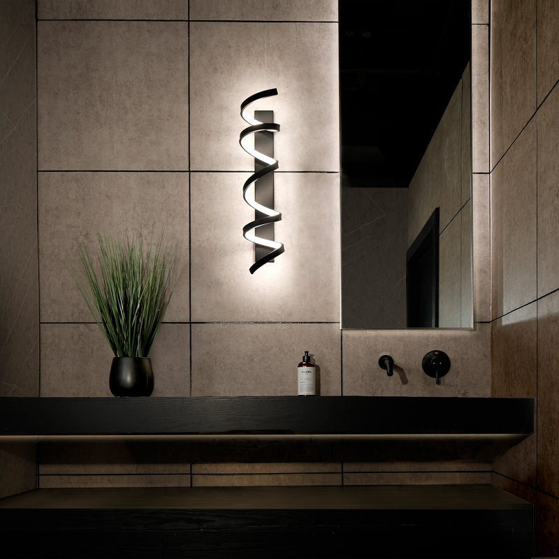 1 - Light LED Bath Bar, Titanium