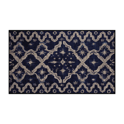 Machine Washable Gray Area Rug