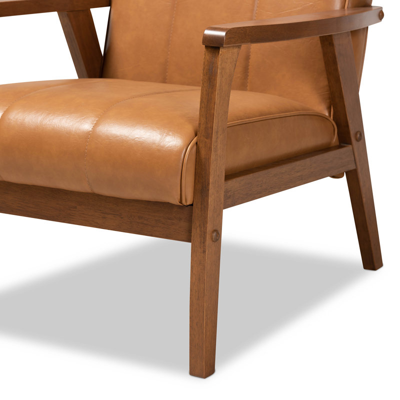 Charda Faux Leather Armchair