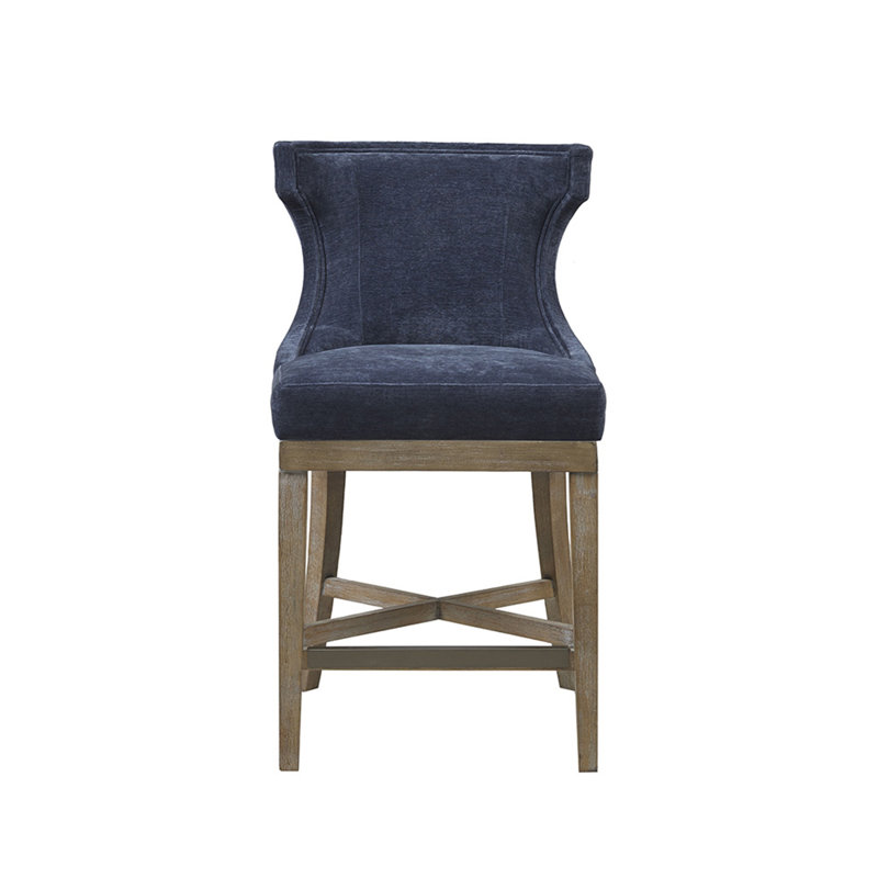 Tabouret de comptoir pivotant Hajir, Gris clair, Tabouret de comptoir (siège d'une hauteur de 25,2