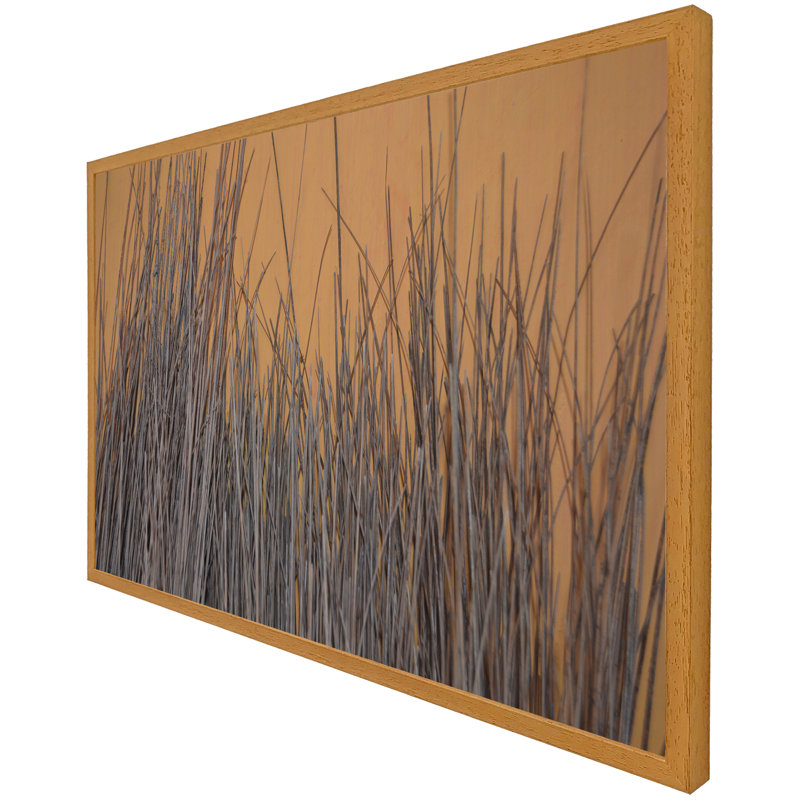 Atzhiri Broom Stick on the Wall 1 Piece Single Picture Frame Wall Art, 76cm H x 114cm W x 4cm D, Oak Framed