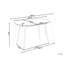 CLAVET Extendable Oval Metal Base Dining Table