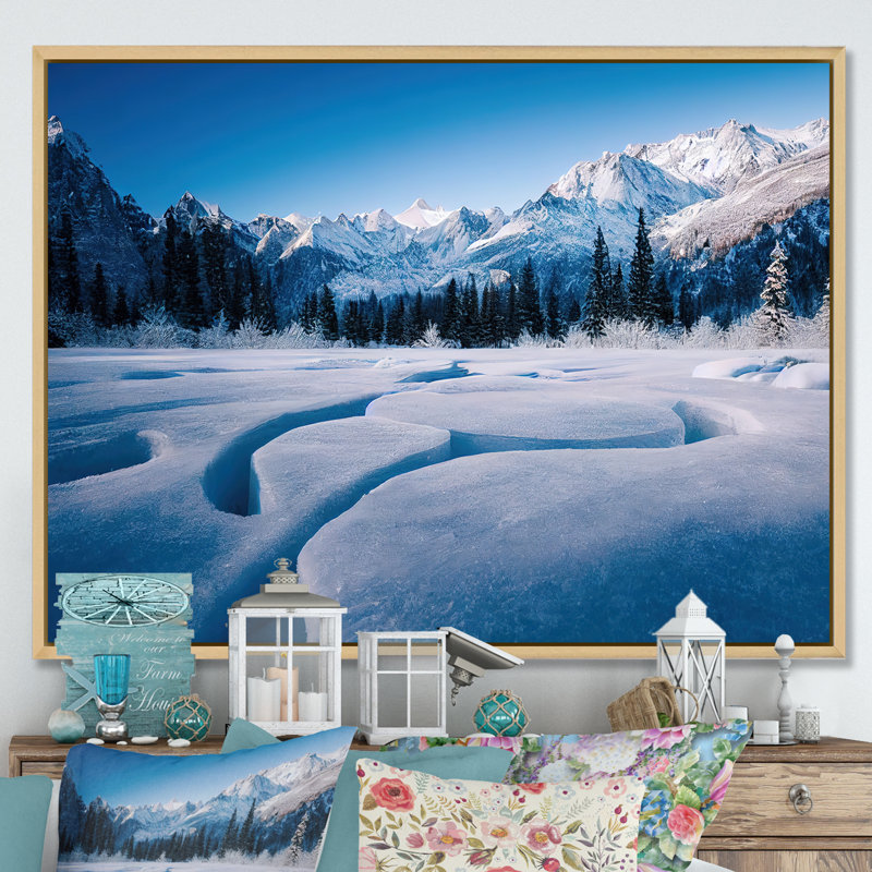 «Winter Alaskan Beauty II» sur toile, H 34 po x l 44 po x P 1,5 po, Toile naturelle