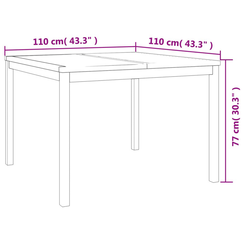 Dilmurat 4 - Person Solid Wood Dining Set