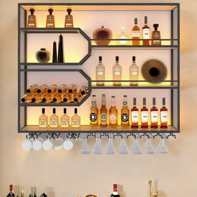 Creative Multi-tier Wine Rack, 49.2"H x 59"W x 9.8"D