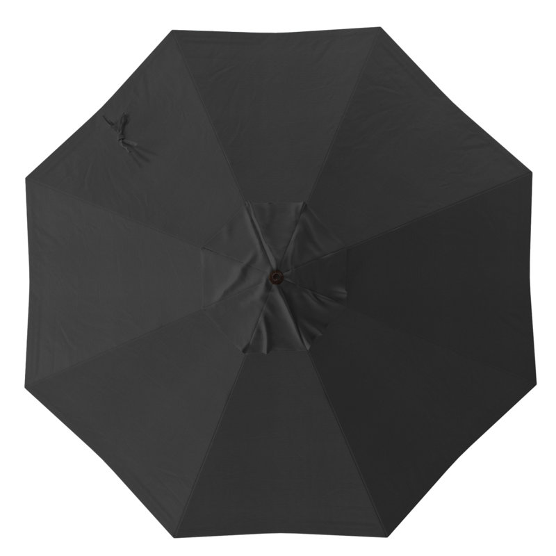 Parasol de marché 108 po Stevie, Tissu performance noir
