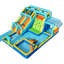 11-In-1 Inflatable Water Slide Castle With Playhouse, Climbing Wall & 16FT Detachable Slide