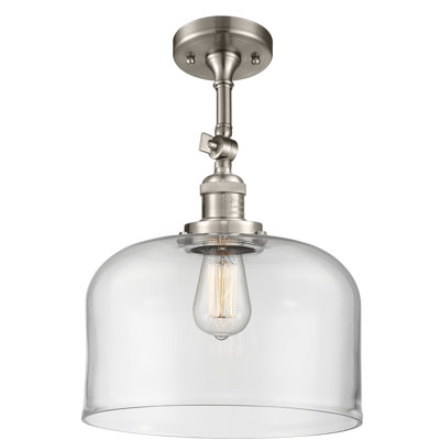 Plafonnier semi-encastré 1 lumière 12 po Temescal