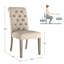 Chaise d'appoint rembourrée et capitonnée Ameriga-510417689-501825899