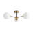 3 - Light Modern Sputnik Glass Globe Semi Flush Mount