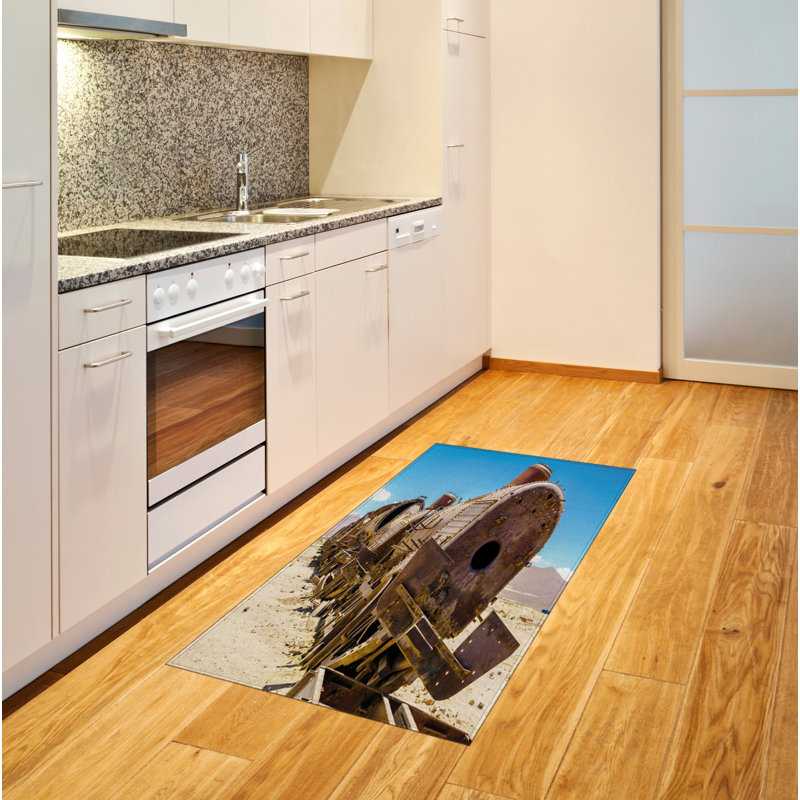 Flatweave Brown Area Rug, Rectangle 2'7" x 5'