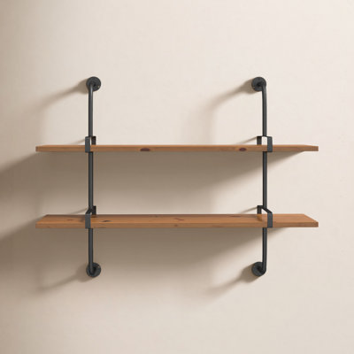 Springlake 37" Industrial Pipe Shelves
