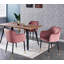 Ardent Modern Velvet Dining Chair - Ergonomic Button Back with Metal Legs - Armchair for Living Room Dining Room Restaurants - Single-1904844997