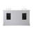 60'' Double Bathroom Vanity with Marble Top-1233595873