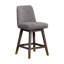 Tabouret de bar ou de comptoir Dunamuggy en bois de chêne avec siège en tissu - ensemble de 4-2092895194-2092895205-2092895195