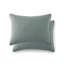 Taies d'oreiller matelassées Vilano de Southshore Fine Linens, en microfibre doublement brossée, à coutures carrées et bords passepoilés, lot de 2, 51 x 66 cm, bleu acier-324762884-399142820