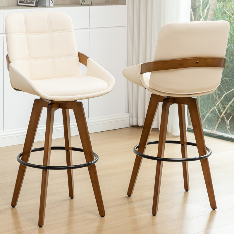 Bar Stools, Beige, Counter Stool (26.37" Seat Height)