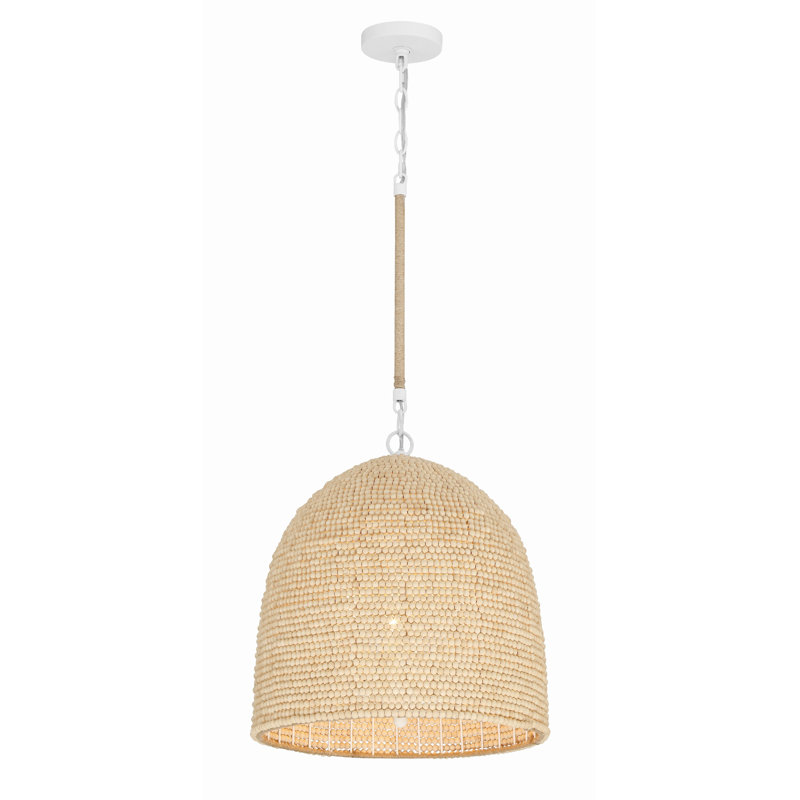 Jerard 3 - Light Matte White Dome Pendant