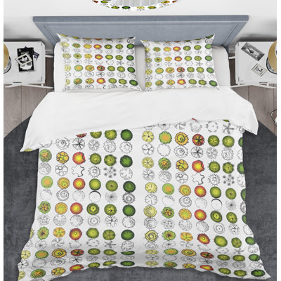 Polyester Twill Geometric Shapes Duvet Cover Set