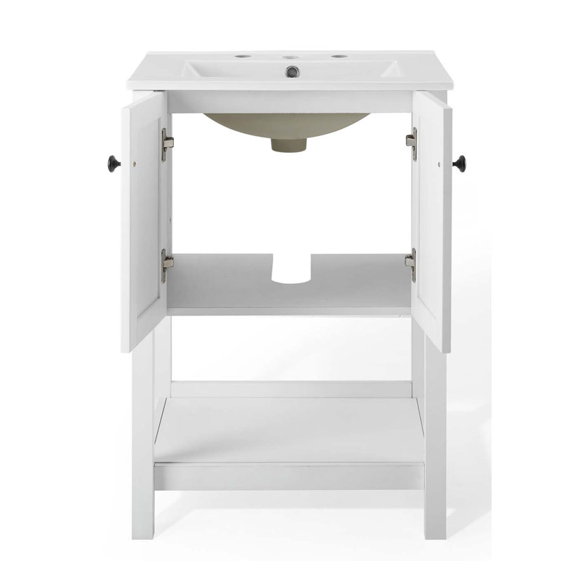 Steam 24" Bathroom Vanity, White