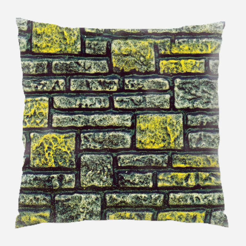 Facade Geometric Microsuede Reversible Throw Pillow