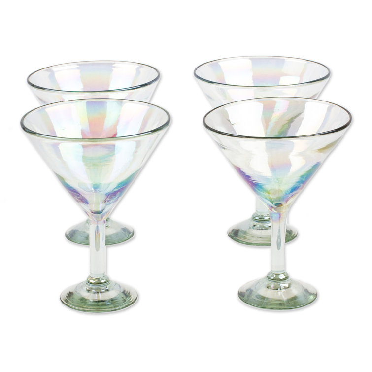 Mercer41 Millar 4 - Piece 9oz. Glass Martini Glass Stemware Set