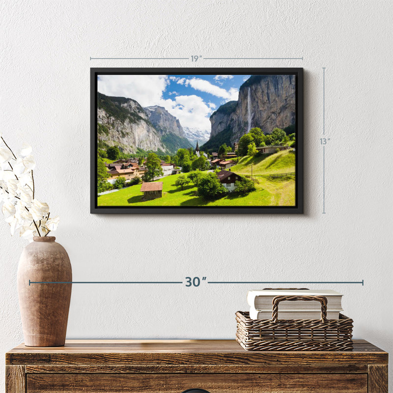 Nature "Impression sur toile Scenic Lauterbrunnen", H 13 po x l 19 po
