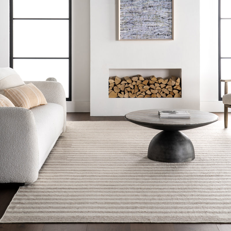  Tapis rayé intérieur / extérieur Skylah, Rectangle 4pi x 6 pi